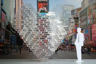 Ice Heart in Times Square