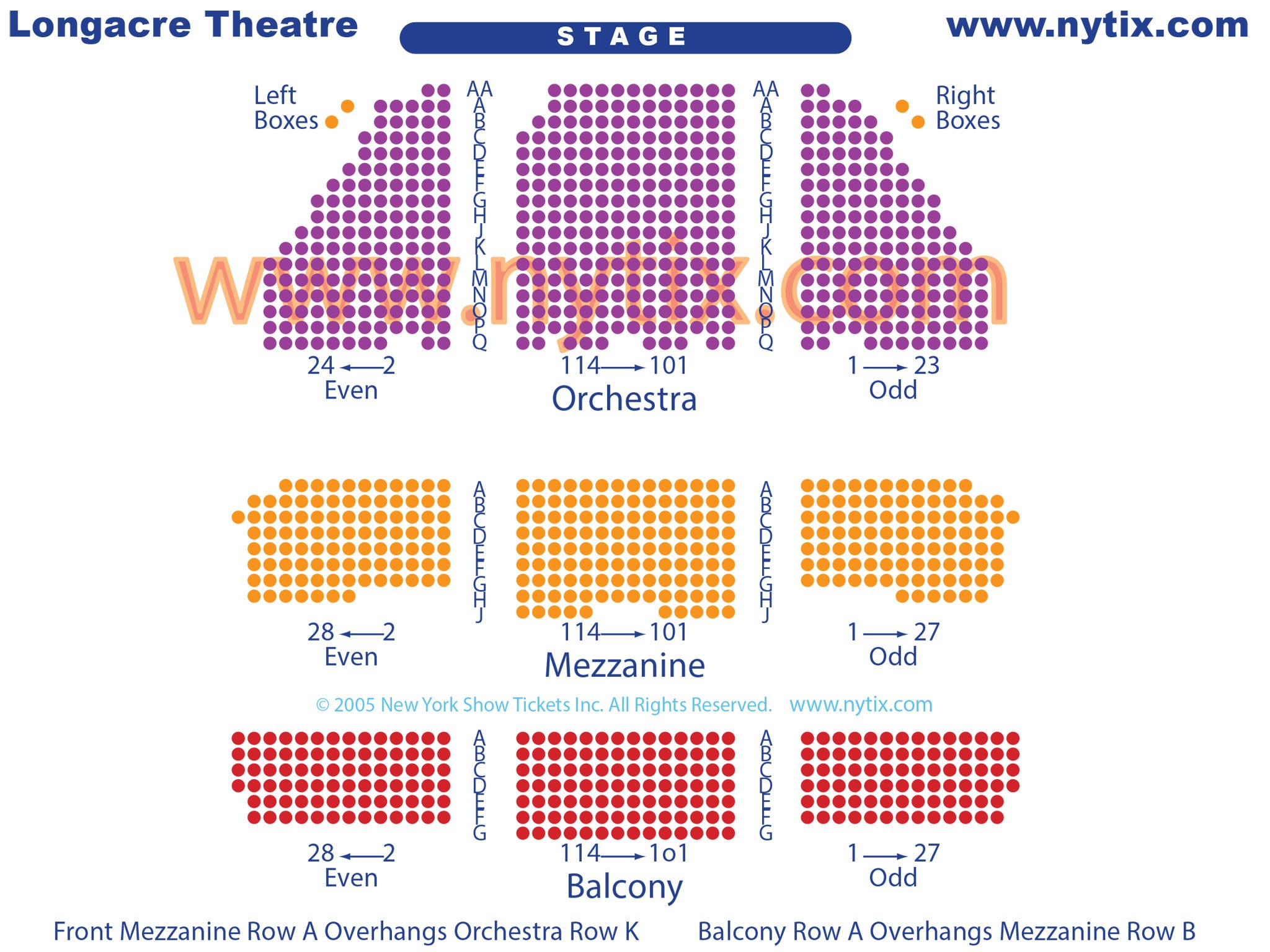Longacre Theatre On Broadway In Nyc Longacre Theatre Seating Chart