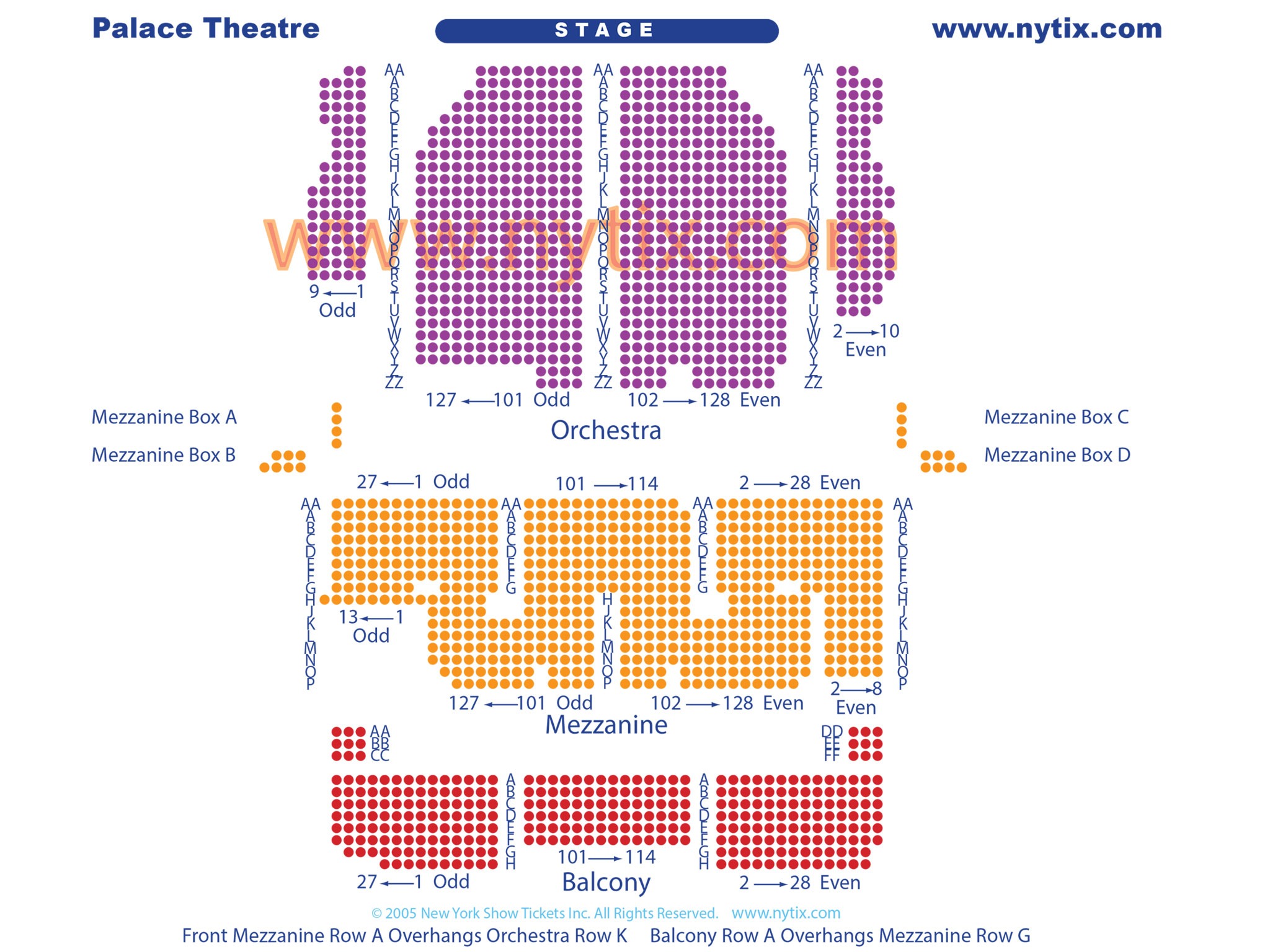 palace theatre on broadway in nyc southern theater seating chart
