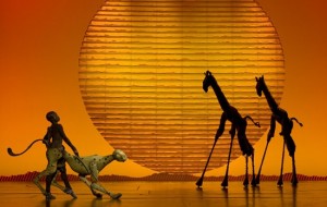 yellow The Lion King Broadway Musical giraffe sun boy