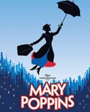 Mary Poppins Broadway Musical disney blue black red