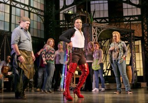 Broadway musical Kinky Boots cast Billy Porter red boots