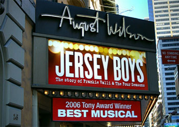 Jersey Boys on Broadway - Marquee at August Wilson Theatre