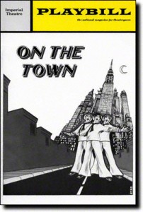 on the town vintage playbill
