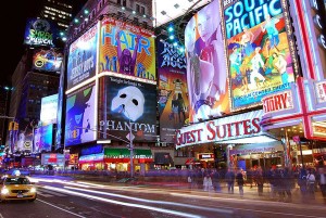 times square broadway shows