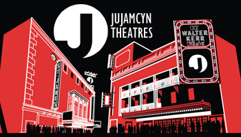 Black white and red Jujamcyn Theaters Logo