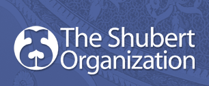 Blue and white Shubert Organization logo