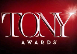 tony awards logo on red and black gradient