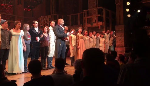hamilton cast lecturing mike penxe