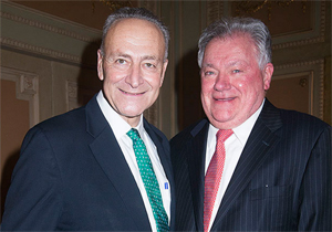 U.S. Senator Charles E. Schumer and Shubert President Robert Wankel