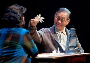 George Takei during Allegiance on Broadway